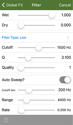 iOS Filter Unit