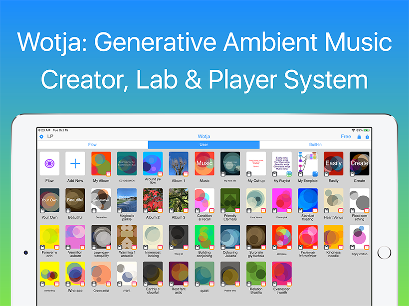 Wotja: Generative Ambient Music | Creator, Lab & Player System